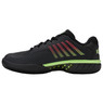 K-Swiss Men's Hypercourt Express 2 HB (Clay) Tennis Shoe (Black/Soft Neon Green/Neon Lava) 