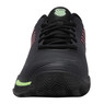 K-Swiss Men's Hypercourt Express 2 HB (Clay) Tennis Shoe (Black/Soft Neon Green/Neon Lava) 