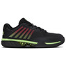 K-Swiss Men's Hypercourt Express 2 HB (Clay) Tennis Shoe (Black/Soft Neon Green/Neon Lava) 
