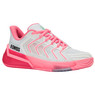 K-Swiss Women's Ultrashot 4 Tennis Shoe (White/Neon Pastel Pink/Hot Neon Pink)