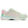 K-Swiss Women's Express Light 2E Pickleball Shoe (Ice/Honeydew/Neon Pastel Pink).