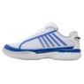K-Swiss/Lucky In Love Women's Hypercourt Express 2 Tennis Shoe (White/Electric Blue/Silver) 