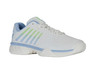 K-Swiss Women's Hypercourt Express 2 Tennis Shoe (Lucent White/Dutch Canal/Paradise Green)