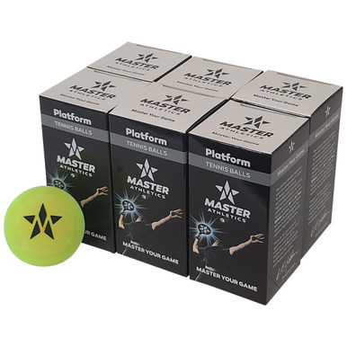 その他 EARTH BALL SPORTS TOURNAMENT Master Athletics Platform Tennis Balls (1 Dozen = 6 sleeves