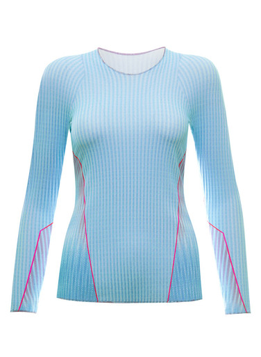 K-Swiss Women's Pleated Long Sleeve Crew - paddlepro