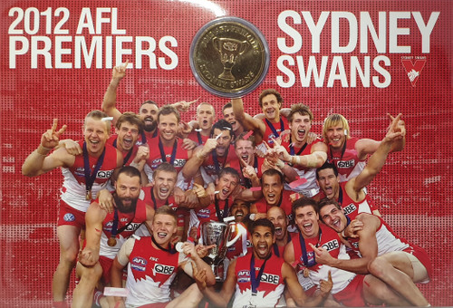 2012 $1 AFL Premiers - Sydney Swans Uncirculated Coin in Card
