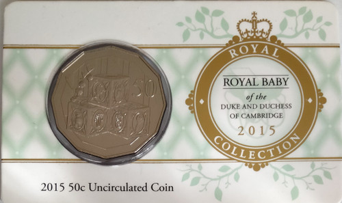 2015 Royal Baby 50c Uncirculated Coin