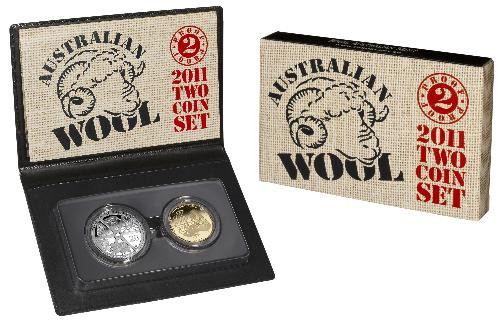 2011 Australian Wool Two Coin Proof Set