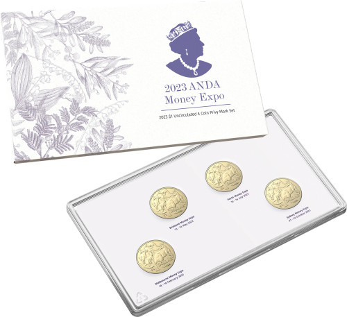 2023 $1 ANDA MONEY EXPO PRIVYMARK 4-COIN SET