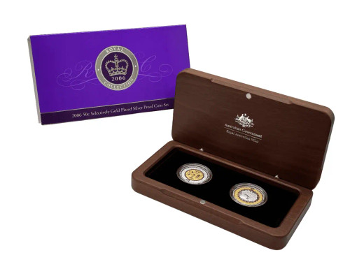 2006 Royal Collection 50 Cents Twin Coin Silver Set 2006 Royal Collection 50 Cents Twin Coin Silver Set