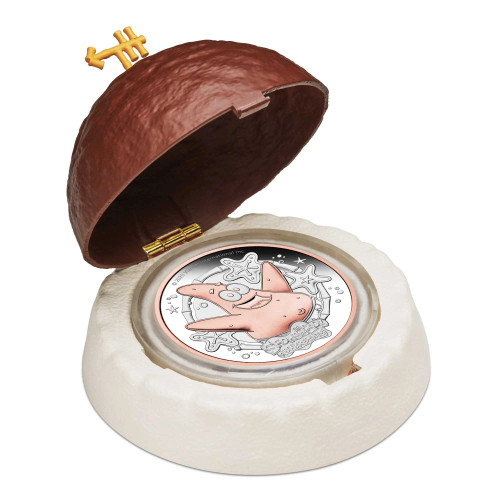 2025 SpongeBob SquarePants - Patrick Star 2oz Silver Proof Gilded Coin 2025 SpongeBob SquarePants - Patrick Star 2oz Silver Proof Gilded Coin