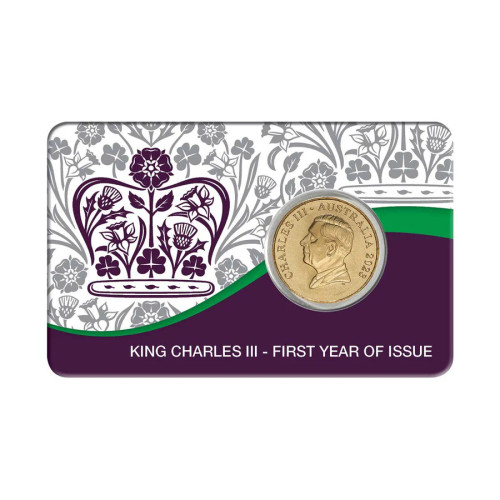 2023 King Charles III $1 Coin in card 2023 King Charles III $1 Coin in card