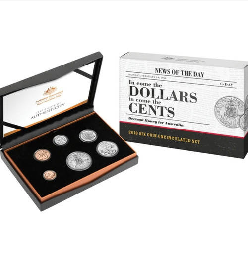 2016 In Come the Dollars In Come the Cents - 6 Coin Set