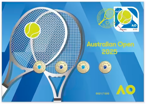 2025 Australian Open Men's and Women's Four Coin Limited Edition PNC