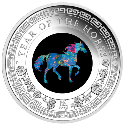 2026 Australian Opal Lunar Series - Year of the Horse 1oz Silver Proof Coin