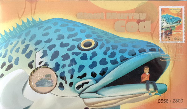 2023 Aussie Big Things - Giant Murray Cod Coloured Coin PNC
