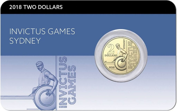 2018 Invictus Games $2 Coin in card 2018 Invictus Games $2 Coin in card
