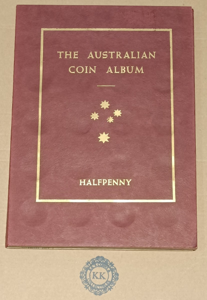 Australian 1911-1964 Complete Halfpenny Set - Including 1923 in Hawthorn Album