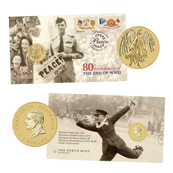 2025 80th Anniversary of End of WWII $1 PNC
