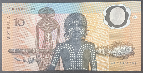 1988 Australian Bicentennial $10 Polymer Banknote AB26 966099 1988 Australian Bicentennial $10 Polymer Banknote AB26 966099