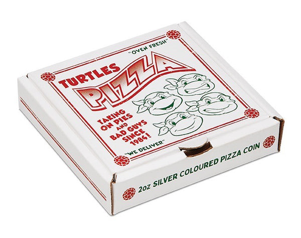 2025 Teenage Mutant Ninja Turtles 2oz Silver Coloured Pizza Coin