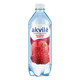 Akvile Red Berry Sparkling Water 600ml botella PET, agua mineral natural lituana con sabor a fresa y frambuesa, etiqueta roja con imagen de bayas frescas, agua con gas de bayas sin azúcar y sin calorías, agua carbonatada naturalmente alcalina, bebida de frutas saludable.