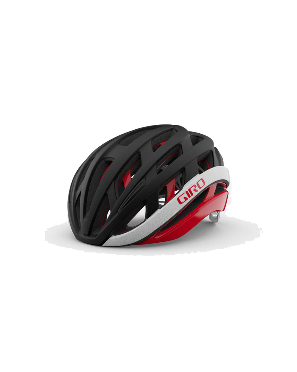 Giro Helios Spherical Adult Road Cycling Helmet - Matte Black/Red