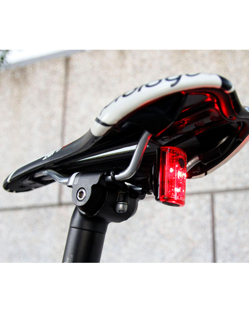 Saddle shop bike light