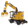 Diecast Masters Caterpillar  Cat M323F Railroad Wheeled Excavator - Cat Yellow Version 1:50  Scale 85662