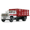 First Gear GMC 1970's  6500 Stake Truck White/Red 1/64 60-0917