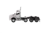 Diecast Masters Kenworth T880 SBFA Day Cab Pusher-Axle Tandem Tractor in Metallic White - Cab Only 1:50 Scale 71058
