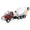 Diecast Kenworth T880 SFFA Tandem with Lift Axle and McNeilus Bridgemaster Concrete Mixer in Radiant Red 1/50 71062