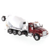 Diecast Kenworth T880 SFFA Tandem with Lift Axle and McNeilus Bridgemaster Concrete Mixer in Radiant Red 1/50 71062