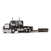 First Gear Mack® Super-Liner® with 60" Flat Top Sleeper & Fontaine® Renegade™ LXT40 Lowboy Trailer w/Flip Axle Black/Grey 60-1669