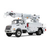 International DuraStar Truck with Digger Derrick Body Altec White 1/34 Diecast Model by First Gear 10-4053