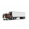 DCP Peterbilt Model 352 COE 86" Sleeper & 40' Vintage Trailer with Reefer Black/White *Pre-Order* 60-2156