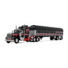 First Gear Kenworth W900A Aerodyne Sleeper & 53' Wilson Roadbrute Flatbed Trailer w/Covered Wagon 1/64 60-2056