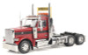 Diecast Masters Peterbilt Model 589 131 BBC Day Cab Tandem Axle Semi in Legendary Red