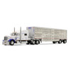 First Gear DCP Peterbilt Model 379 with 70” Mid-Roof Sleeper & Wilson Silverstar Livestock Trailer 69-2306