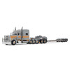 DCP by First Gear Peterbilt Model 389 with 70" Mid-Roof Sleeper & Fontaine® Magnitude™ Tri-Axle Lowboy Trailer with Jeep – Capitola Trucking, 1:64 Scale Diecast – Dealer Exclusive 60-2286