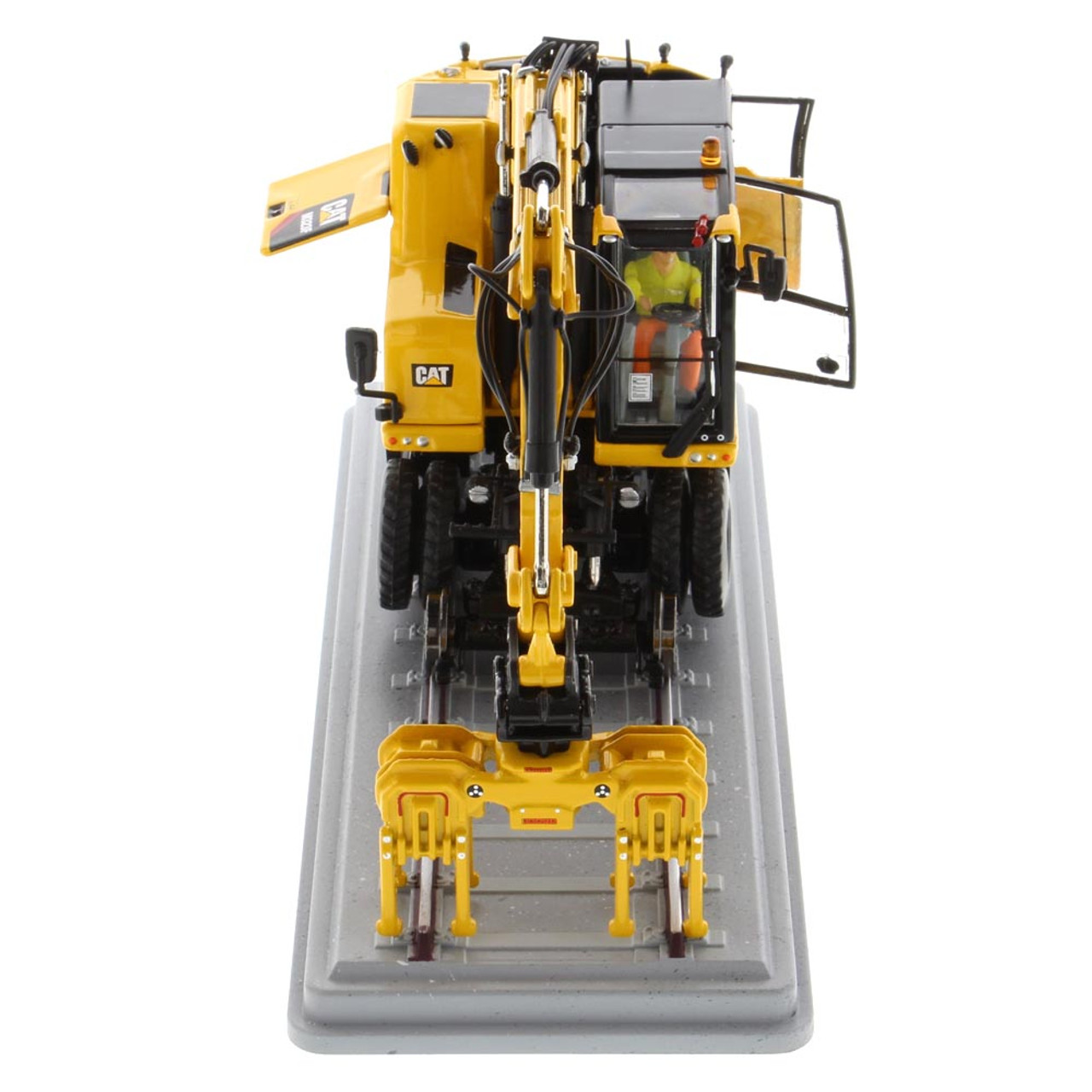 Diecast Masters Caterpillar M323F Railroad Wheeled Excavator