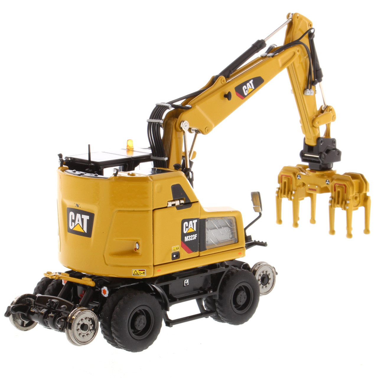 Diecast Masters Caterpillar  Cat M323F Railroad Wheeled Excavator - Cat Yellow Version 1:50  Scale 85662