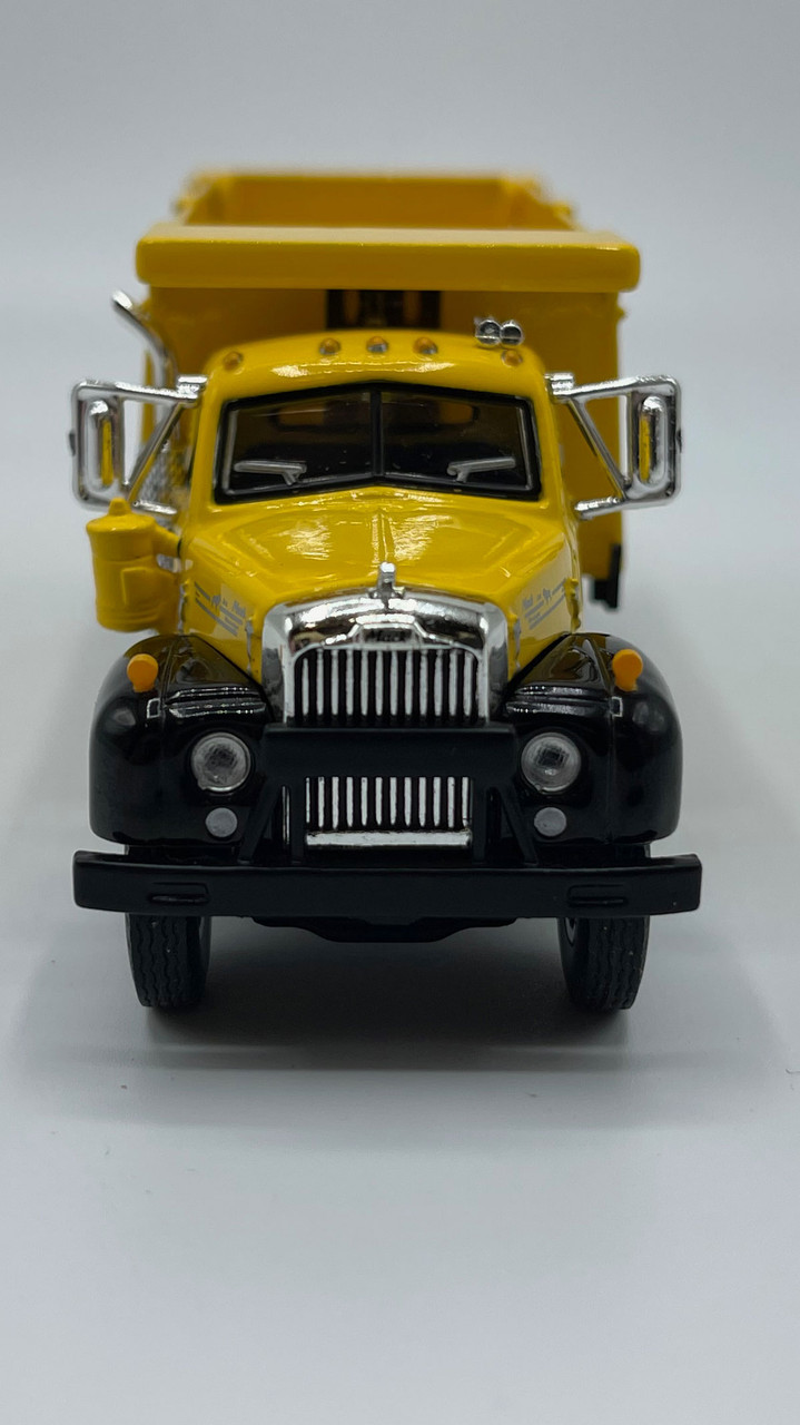 First Gear Mack B Model Dumptruck Yellow Cab and dump 60-0417 1/64