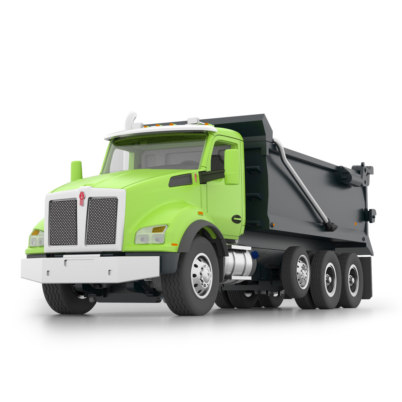 First Gear Kenworth® T880 Rogue Dump 60-1413: Lime Green/Black 1/64 60-1413