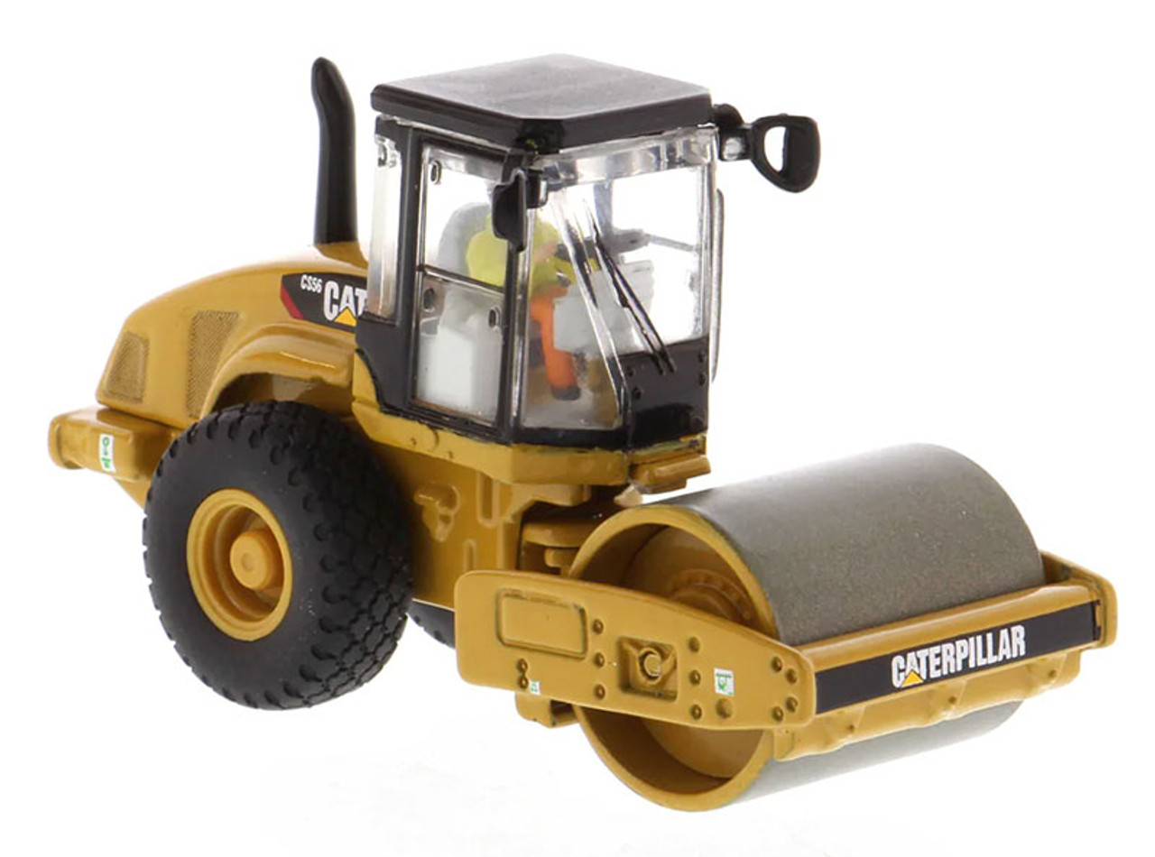 Diecast Masters Caterpillar 1:87 Cat CS56 Smooth Drum Vibratory Soil Compactor 1/87