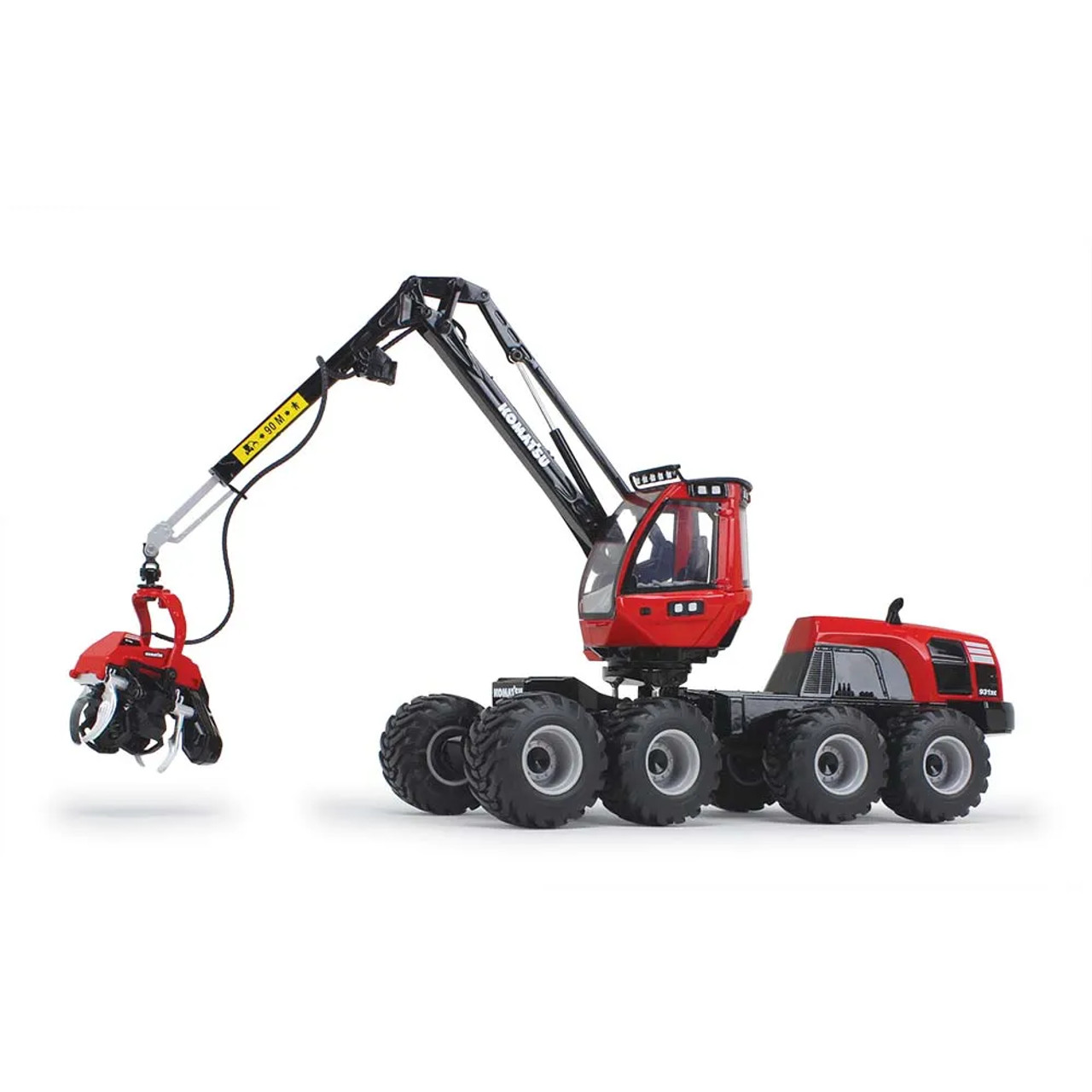 First Gear Komatsu 931XC/C144 Harvester Red and Black 1/32 Diecast Model