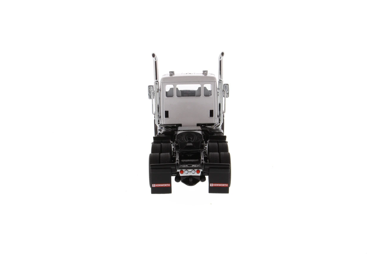 Diecast Masters Kenworth T880 SBFA Day Cab Pusher-Axle Tandem Tractor in Metallic White - Cab Only 1:50 Scale 71058