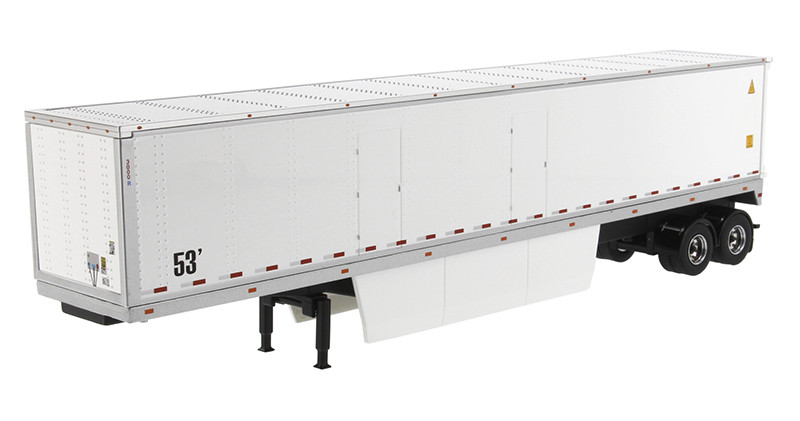 No73ミニカー1/50 箱ありTrendsetters in Trailers Diecast Masters 53' Dry Van Trailer in White - Trailer Only 1/50