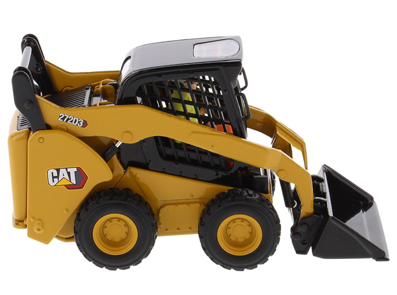 Diecast Master Caterpillar 272D3 Skid Steer Loader plus Work Tools  1/50