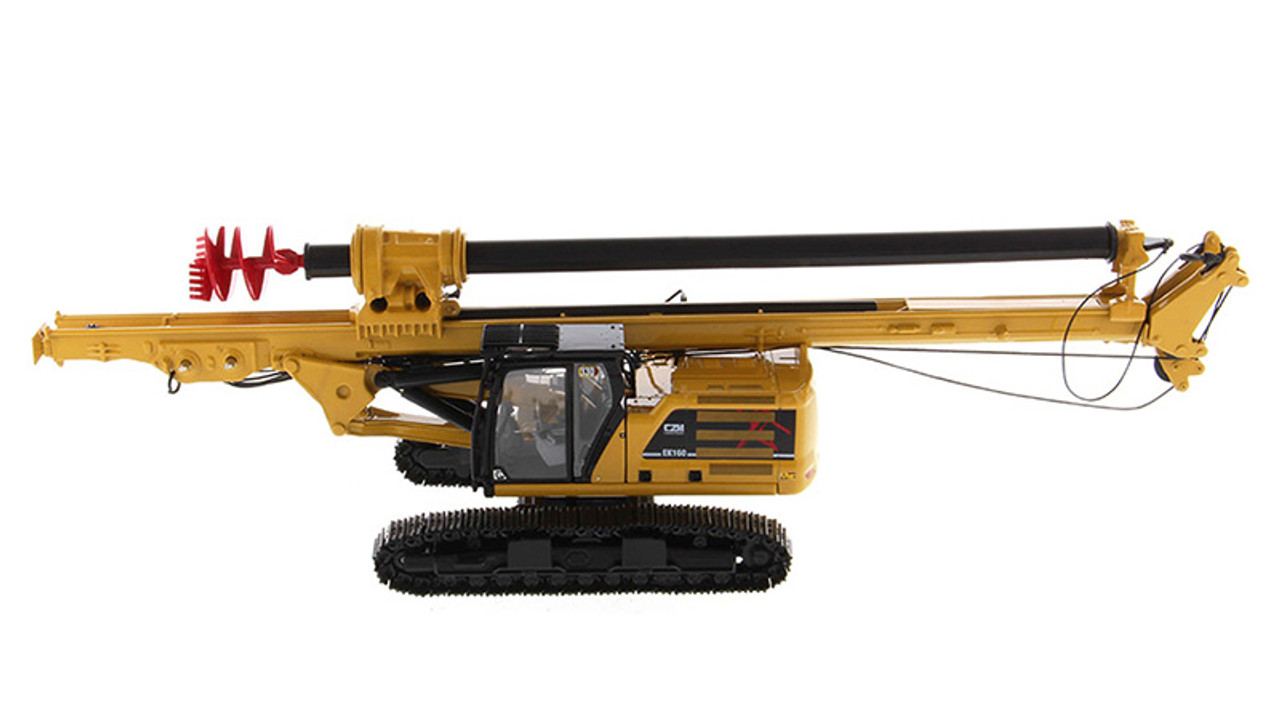 Diecast Master  CZM EK160 Cylinder Crowd Drilling Rig on CAT 330 Next Gen Carrier 1/50 41002